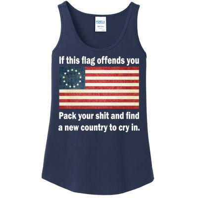 Funny Offensive Betsy Ross Flag Ladies Essential Tank