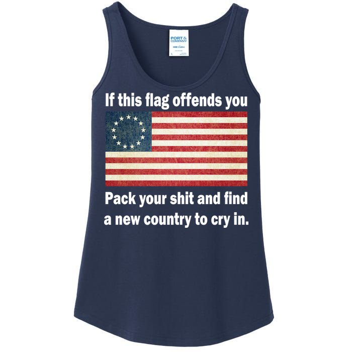 Funny Offensive Betsy Ross Flag Ladies Essential Tank