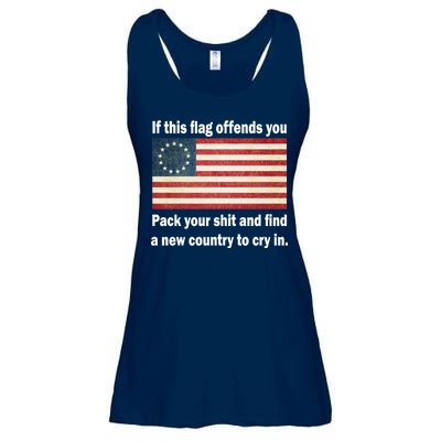 Funny Offensive Betsy Ross Flag Ladies Essential Flowy Tank