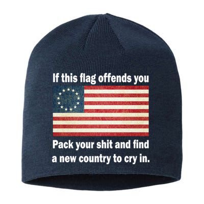 Funny Offensive Betsy Ross Flag Sustainable Beanie