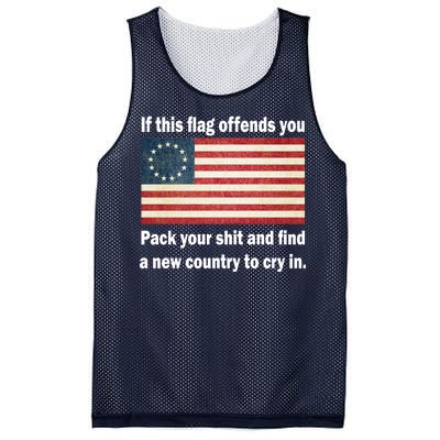 Funny Offensive Betsy Ross Flag Mesh Reversible Basketball Jersey Tank