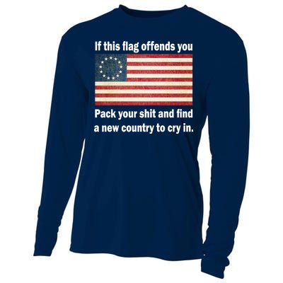 Funny Offensive Betsy Ross Flag Cooling Performance Long Sleeve Crew