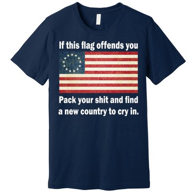 Funny Offensive Betsy Ross Flag Premium T-Shirt