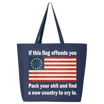 Funny Offensive Betsy Ross Flag 25L Jumbo Tote