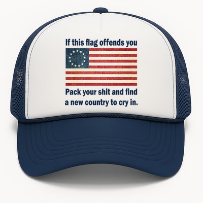 Funny Offensive Betsy Ross Flag Trucker Hat