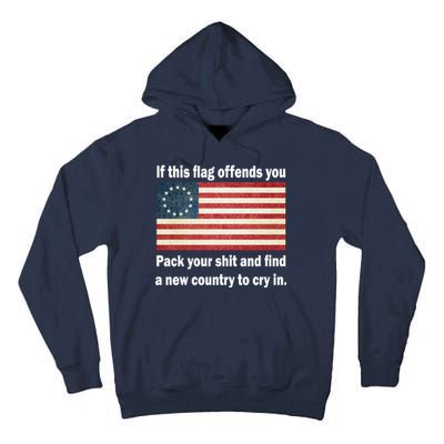 Funny Offensive Betsy Ross Flag Tall Hoodie