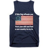 Funny Offensive Betsy Ross Flag Tank Top