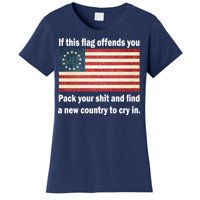 Funny Offensive Betsy Ross Flag Women's T-Shirt