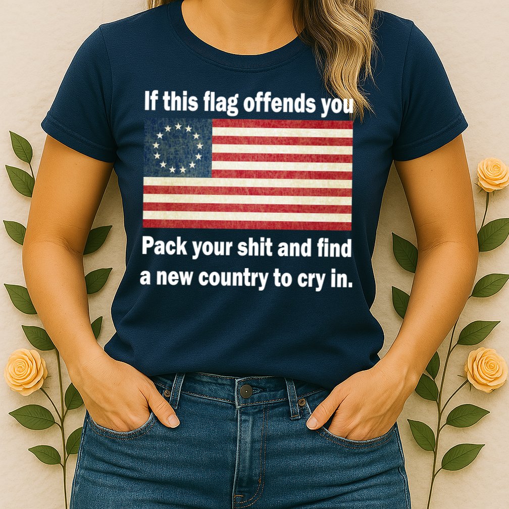 Funny Offensive Betsy Ross Flag Womens T-Shirt