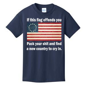 Funny Offensive Betsy Ross Flag Kids T-Shirt