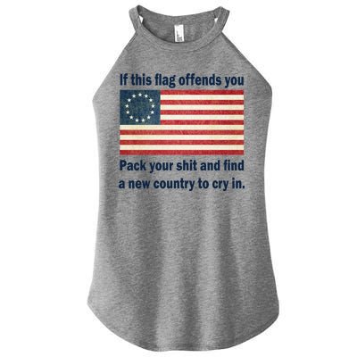 Funny Offensive Betsy Ross Flag Women’s Perfect Tri Rocker Tank