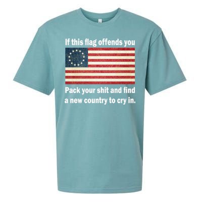 Funny Offensive Betsy Ross Flag Sueded Cloud Jersey T-Shirt