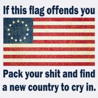 Funny Offensive Betsy Ross Flag Garment-Dyed Sweatshirt