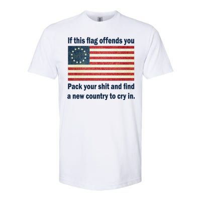 Funny Offensive Betsy Ross Flag Softstyle CVC T-Shirt