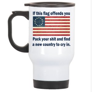 Funny Offensive Betsy Ross Flag Stainless Steel Travel Mug