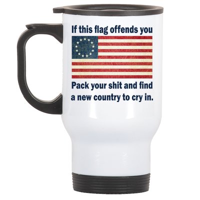 Funny Offensive Betsy Ross Flag Stainless Steel Travel Mug