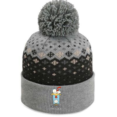 Funny Offensive Stop Staring At My Cock The Baniff Cuffed Pom Beanie