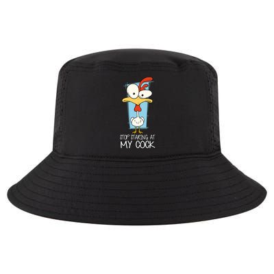 Funny Offensive Stop Staring At My Cock Cool Comfort Performance Bucket Hat