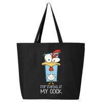 Funny Offensive Stop Staring At My Cock 25L Jumbo Tote