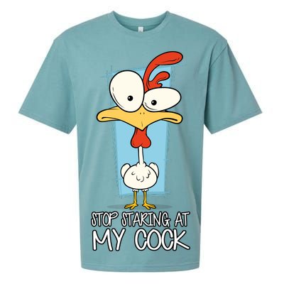 Funny Offensive Stop Staring At My Cock Sueded Cloud Jersey T-Shirt