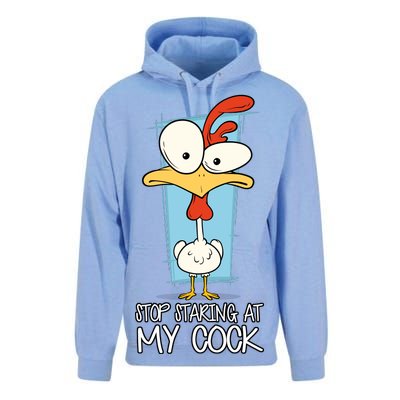 Funny Offensive Stop Staring At My Cock Unisex Surf Hoodie