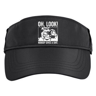Funny Oh Look Nobody Gives A Shit Adult Drive Performance Visor