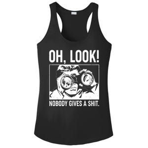 Funny Oh Look Nobody Gives A Shit Ladies PosiCharge Competitor Racerback Tank