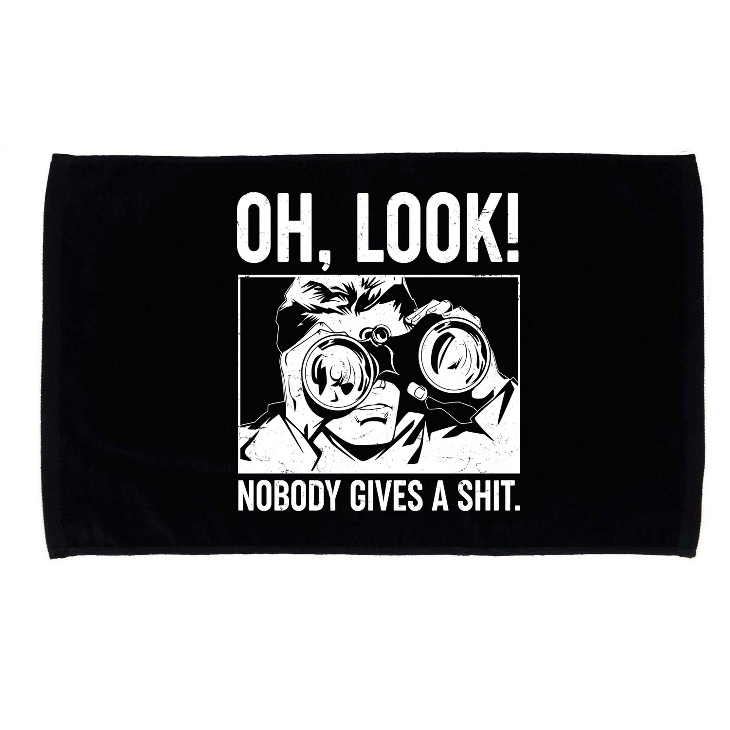 Funny Oh Look Nobody Gives A Shit Microfiber Hand Towel