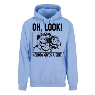 Funny Oh Look Nobody Gives A Shit Unisex Surf Hoodie