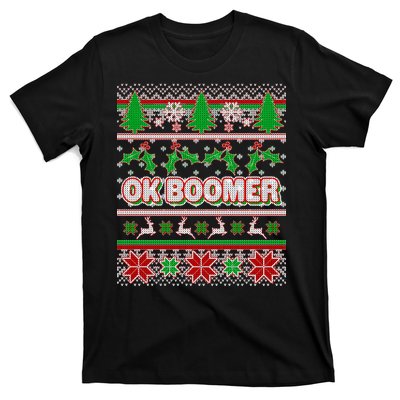 Funny OK Boomer Ugly Christmas T-Shirt