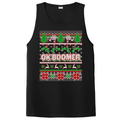 Funny OK Boomer Ugly Christmas PosiCharge Competitor Tank