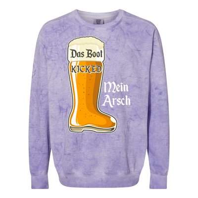 Funny Oktoberfest Das Boot Kicked Mein Arsch Colorblast Crewneck Sweatshirt