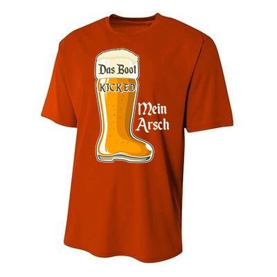 Funny Oktoberfest Das Boot Kicked Mein Arsch Performance Sprint T-Shirt