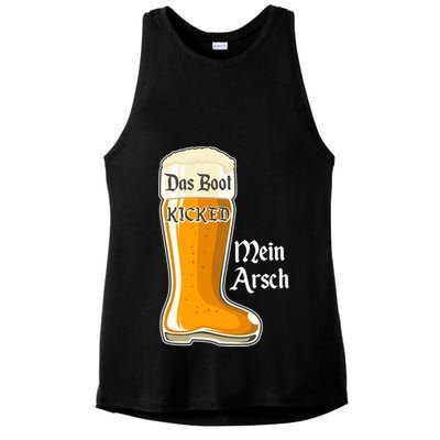 Funny Oktoberfest Das Boot Kicked Mein Arsch Ladies PosiCharge Tri-Blend Wicking Tank