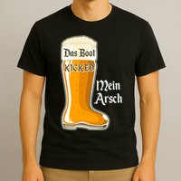 Funny Oktoberfest Das Boot Kicked Mein Arsch T-Shirt