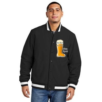 Funny Oktoberfest Das Boot Kicked Mein Arsch Insulated Varsity Jacket