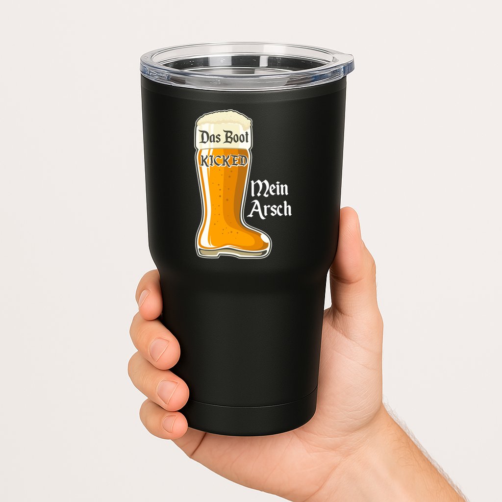 Funny Oktoberfest Das Boot Kicked Mein Arsch Tumbler