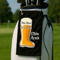 Funny Oktoberfest Das Boot Kicked Mein Arsch Golf Towel