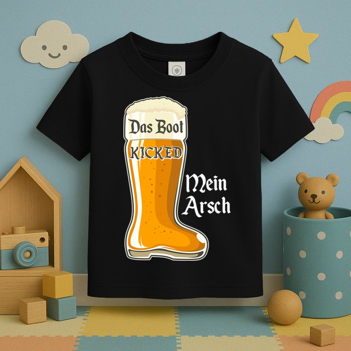 Funny Oktoberfest Das Boot Kicked Mein Arsch Toddler T-Shirt