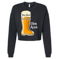Funny Oktoberfest Das Boot Kicked Mein Arsch Cropped Pullover Crew