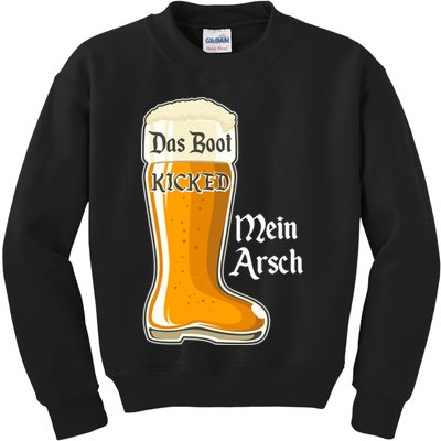 Funny Oktoberfest Das Boot Kicked Mein Arsch Kids Sweatshirt