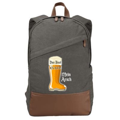 Funny Oktoberfest Das Boot Kicked Mein Arsch Cotton Canvas Backpack