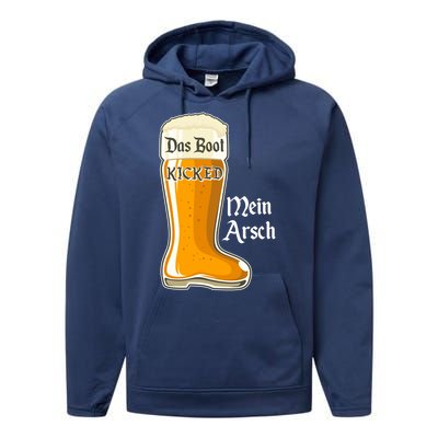 Funny Oktoberfest Das Boot Kicked Mein Arsch Performance Fleece Hoodie