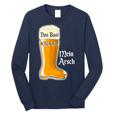 Funny Oktoberfest Das Boot Kicked Mein Arsch Long Sleeve Shirt