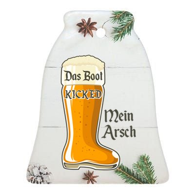 Funny Oktoberfest Das Boot Kicked Mein Arsch Ceramic Bell Ornament