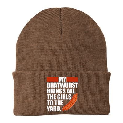 Funny Oktoberfest My Bratwurst Brings All the Girls to the Yard Beanie
