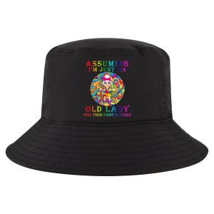 Funny Old Lady Cool Comfort Performance Bucket Hat