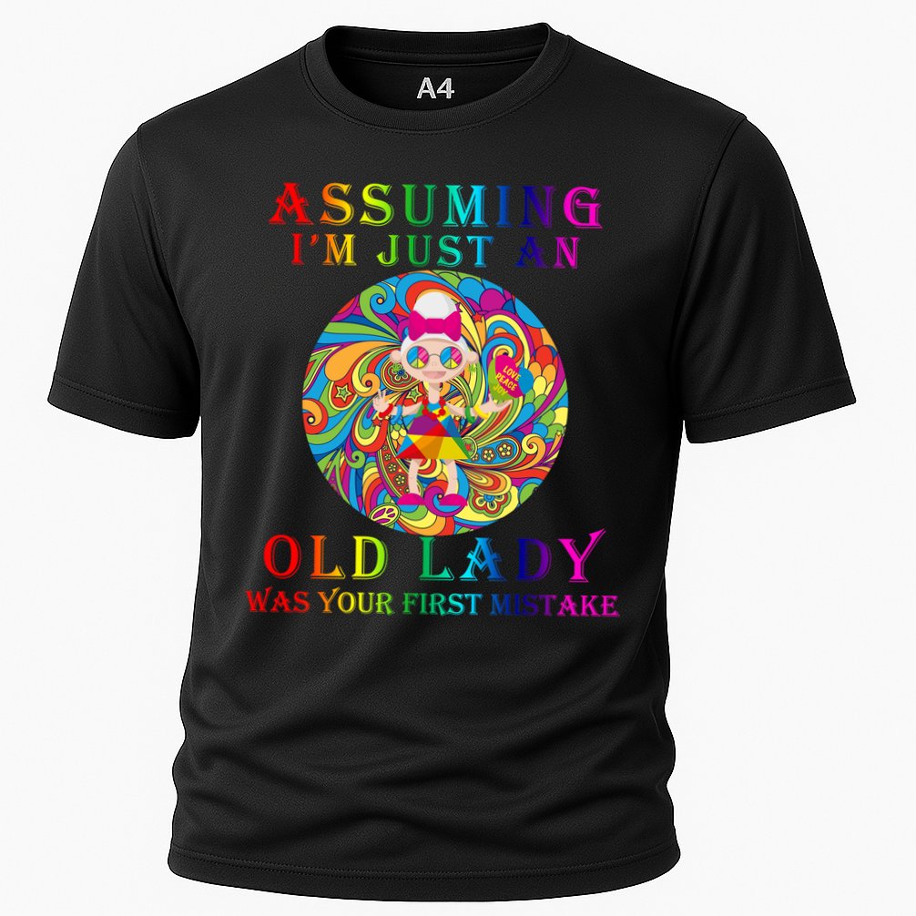Funny Old Lady Cooling Performance Crew T-Shirt