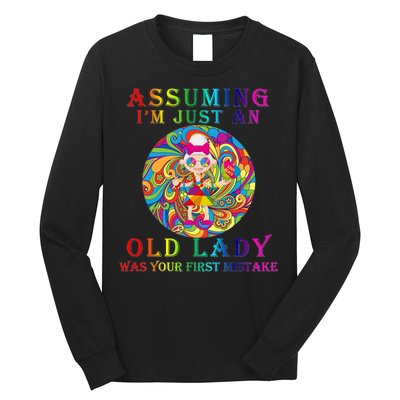 Funny Old Lady Long Sleeve Shirt