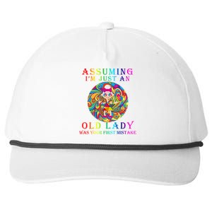 Funny Old Lady Snapback Five-Panel Rope Hat